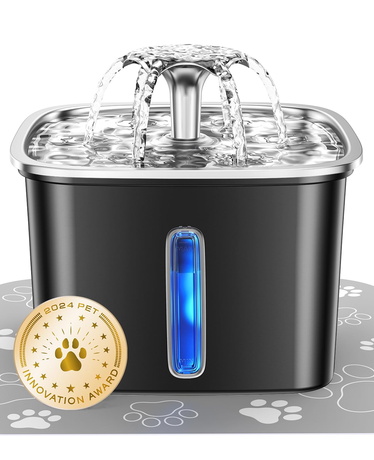 Innovation Award Winner Stainless Steel Cat Water Fountain